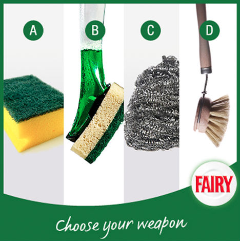 Fairy Facebook post: Choose your weapon